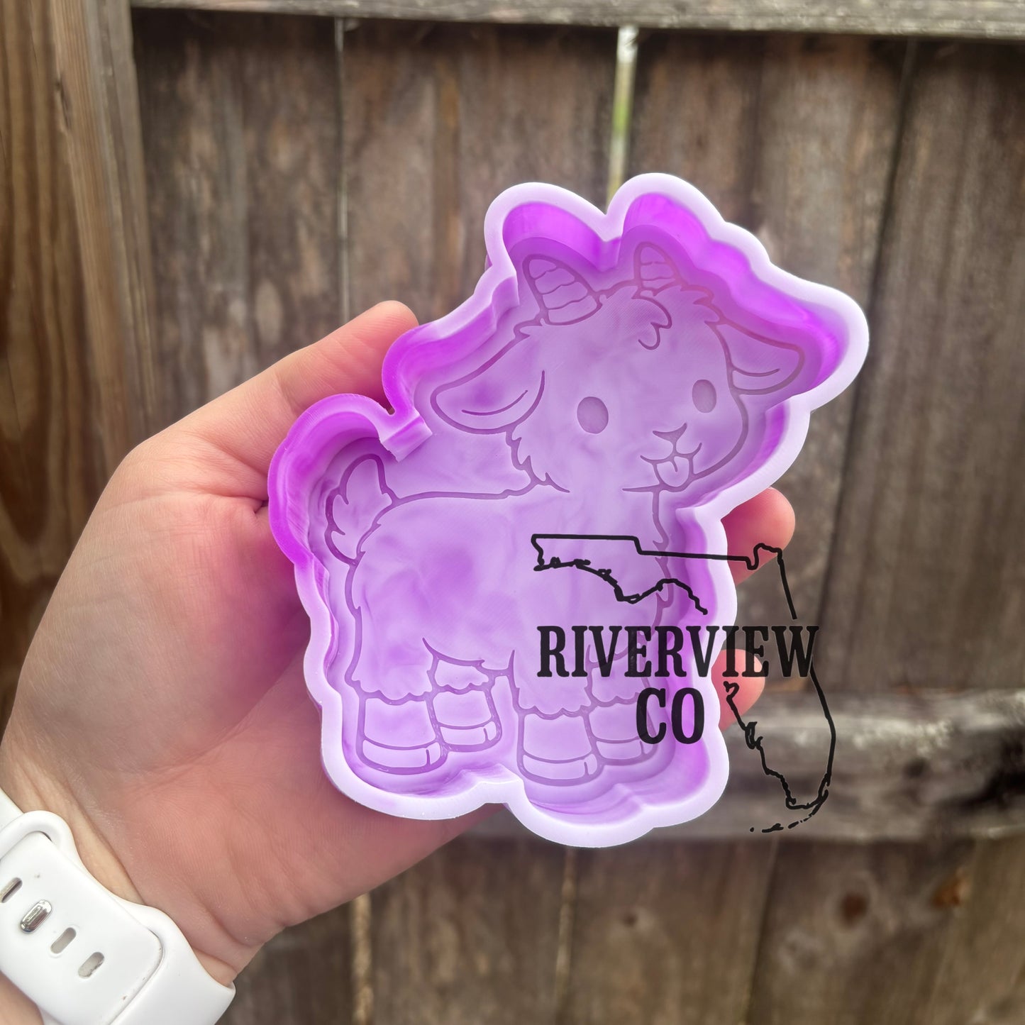 Cute goat car freshie mold