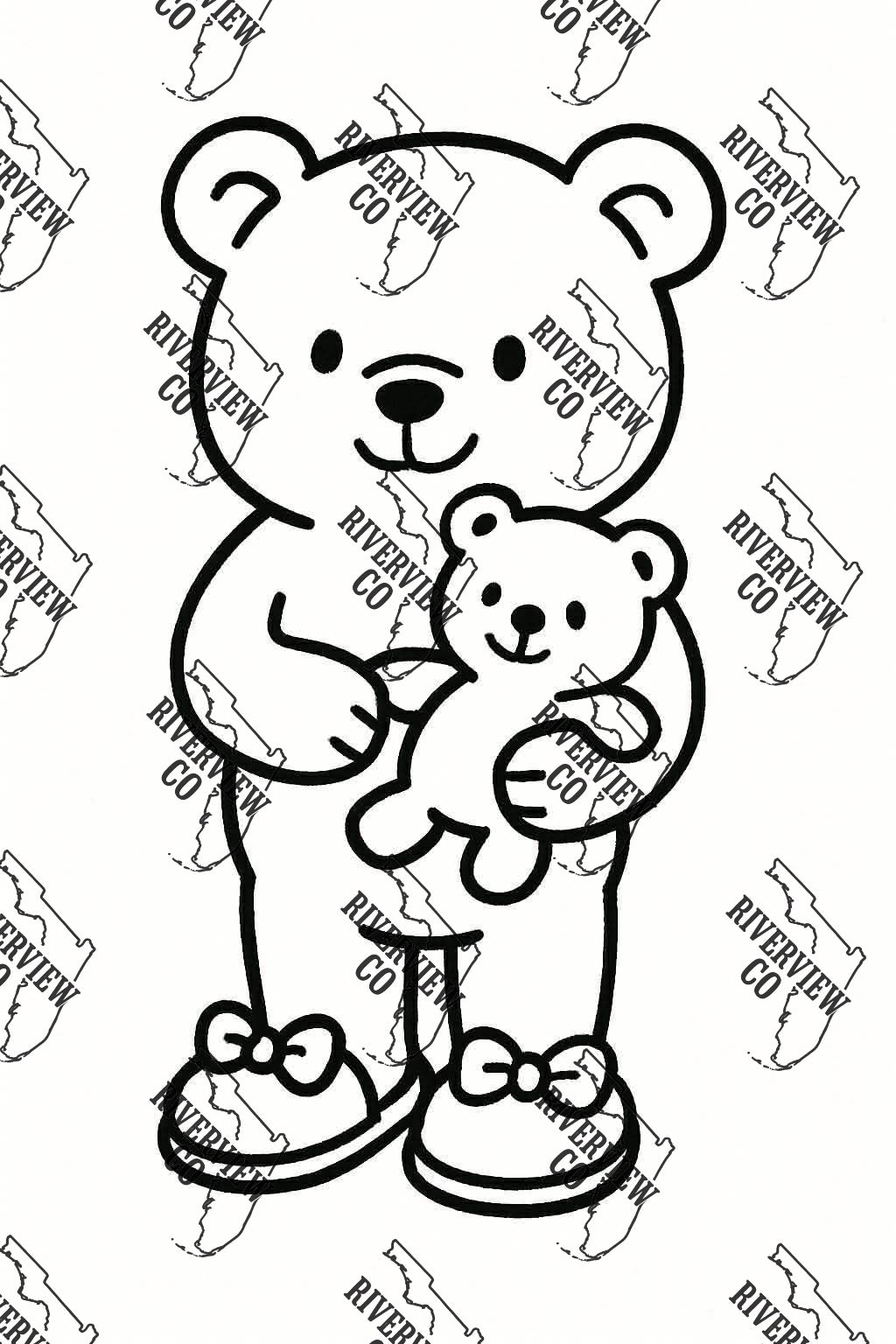 Cute bear with stuffed bear car freshie mold