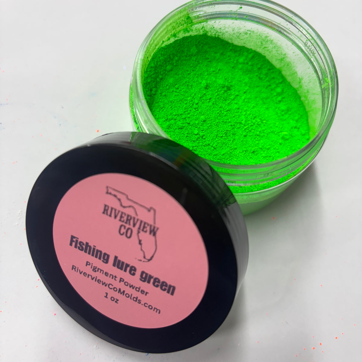 Fishing lure green Pigment powder 1 oz