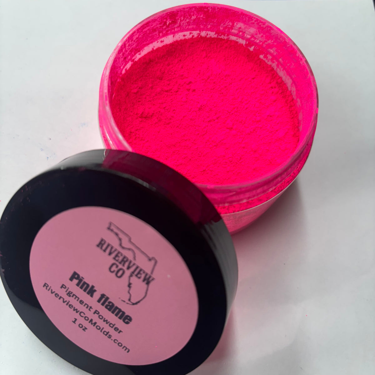 Pink flame Pigment powder 1 oz