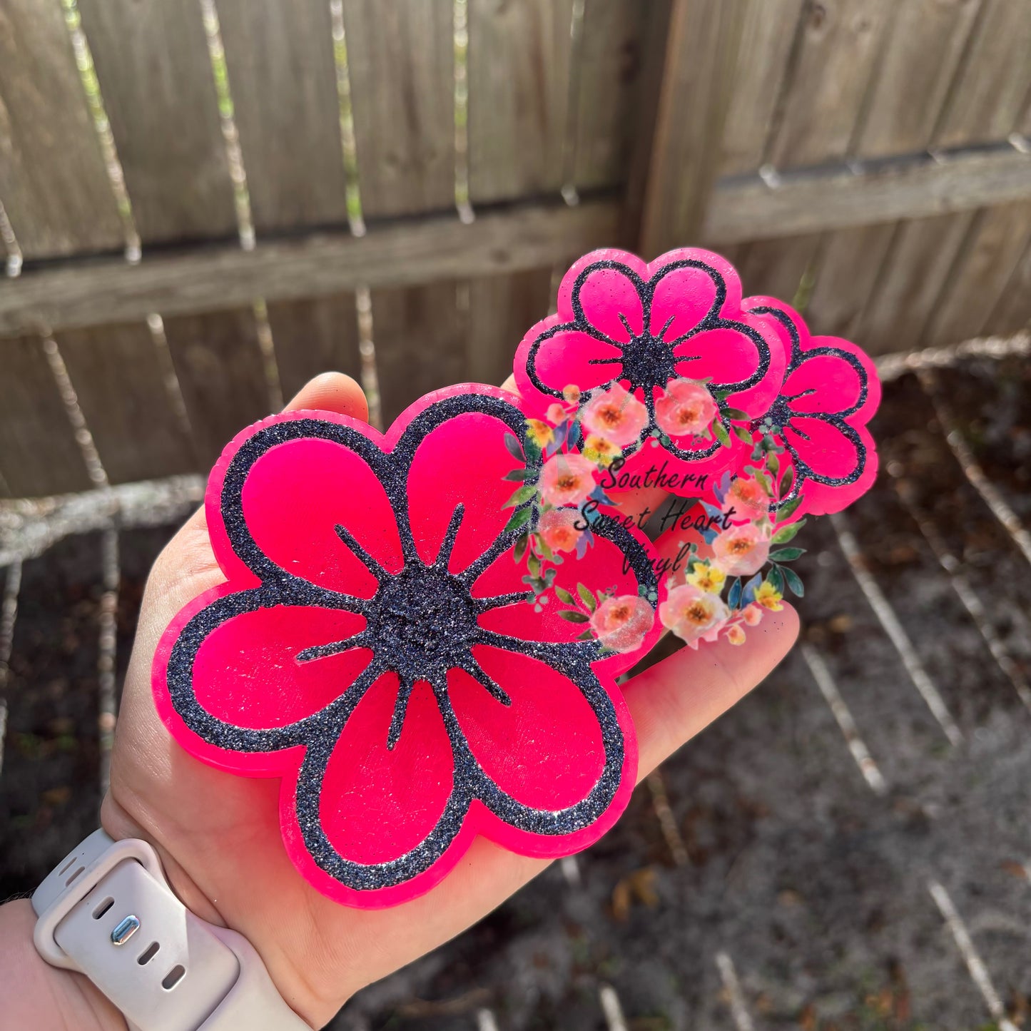 Flower vents size car freshie mold