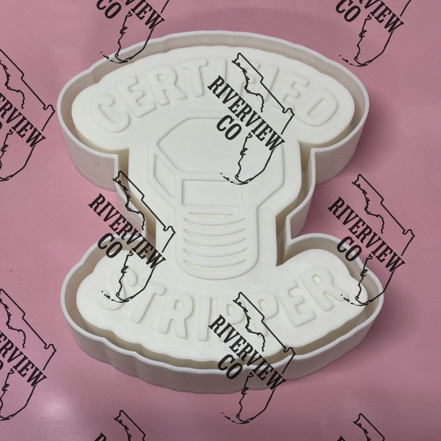 Certified stripper with a bolt car freshie mold