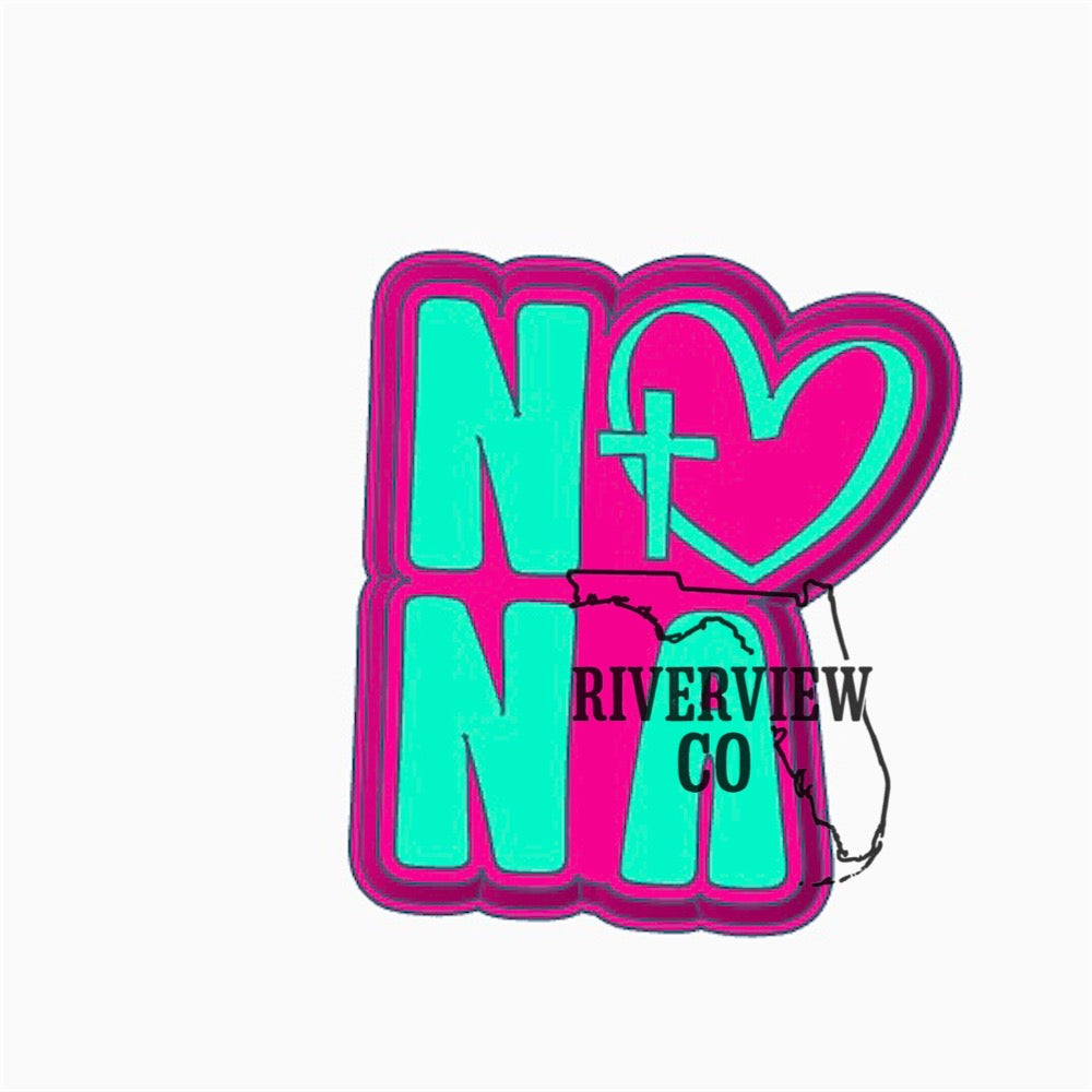 Nana with heart car freshie mold