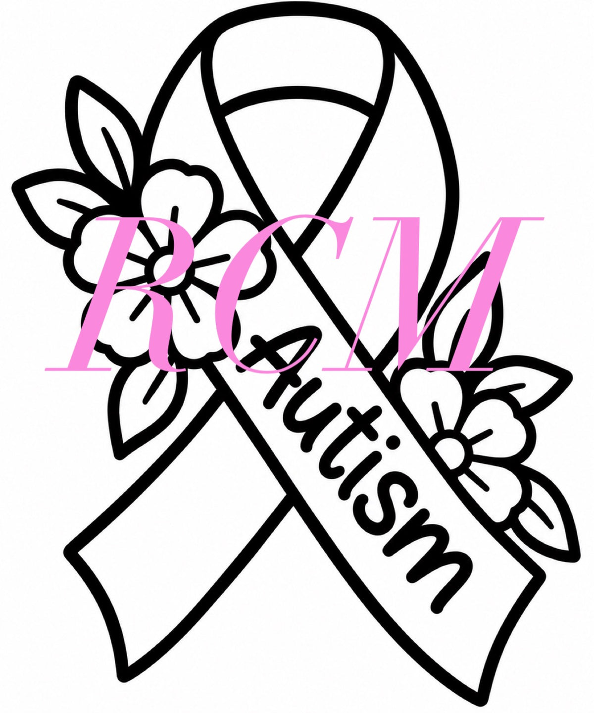 Autism Awareness ribbon car freshie mold