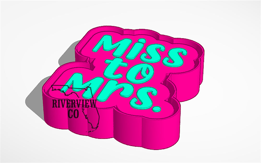 Miss to Mrs car freshie mold