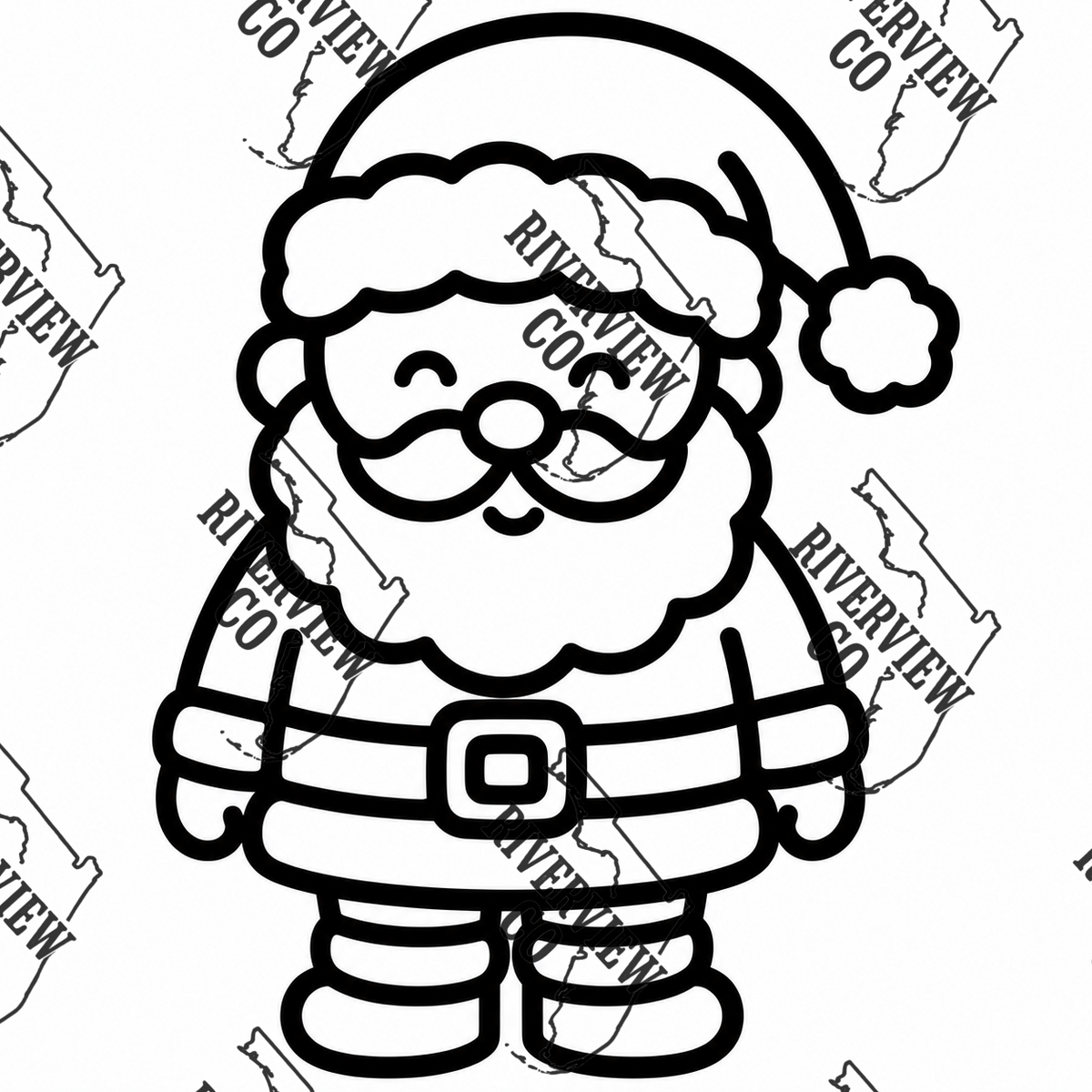 Standing Santa car freshie mold