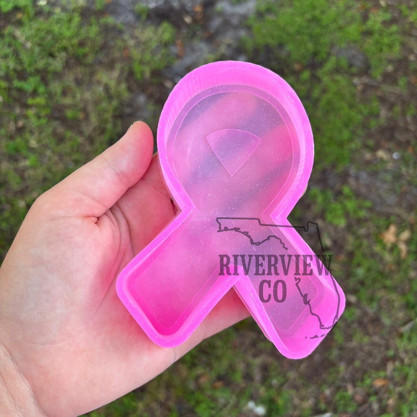 Full size Awareness ribbon car freshie mold