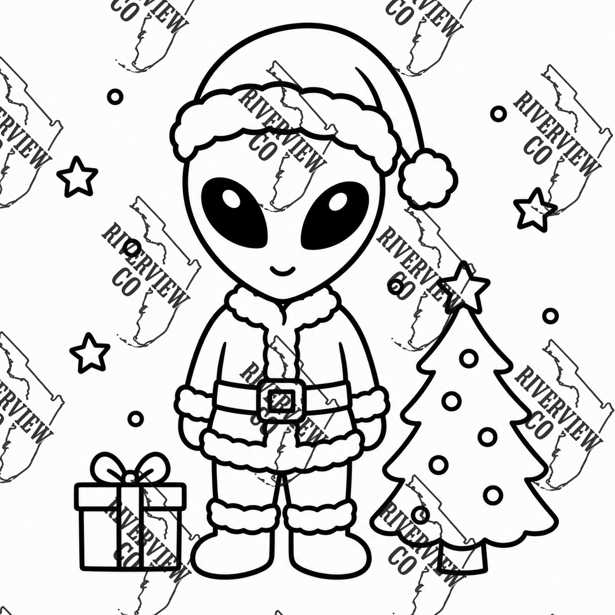 Christmas alien car freshie mold space