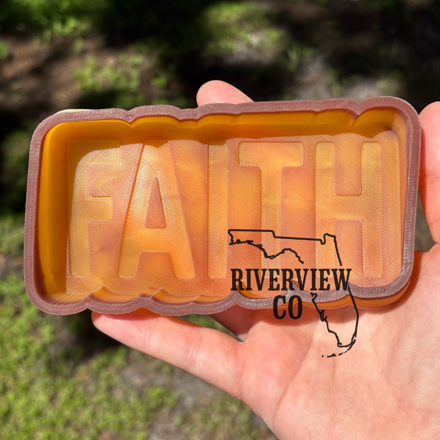Faith car freshie mold