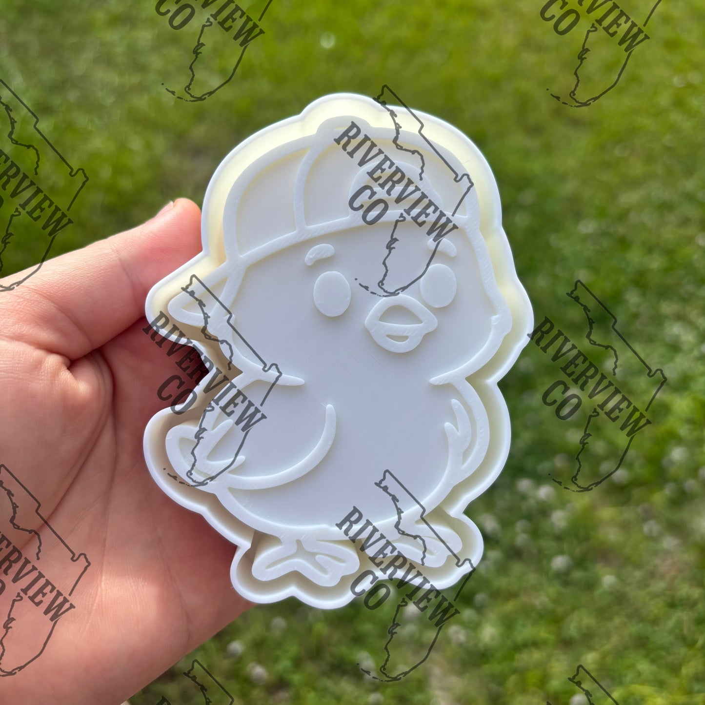 Chick with cap car freshie mold