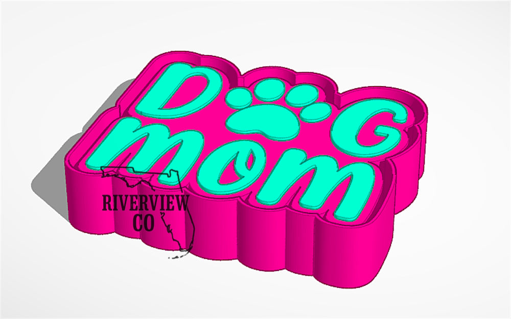 Dog mom car freshie mold