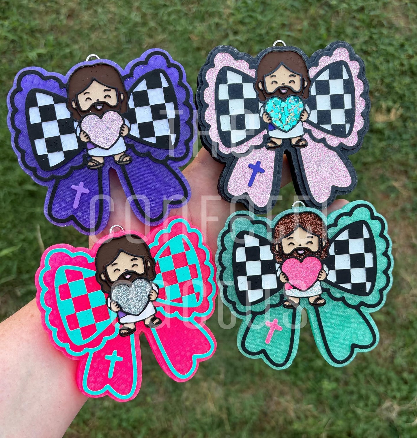 Jesus bow car freshie mold