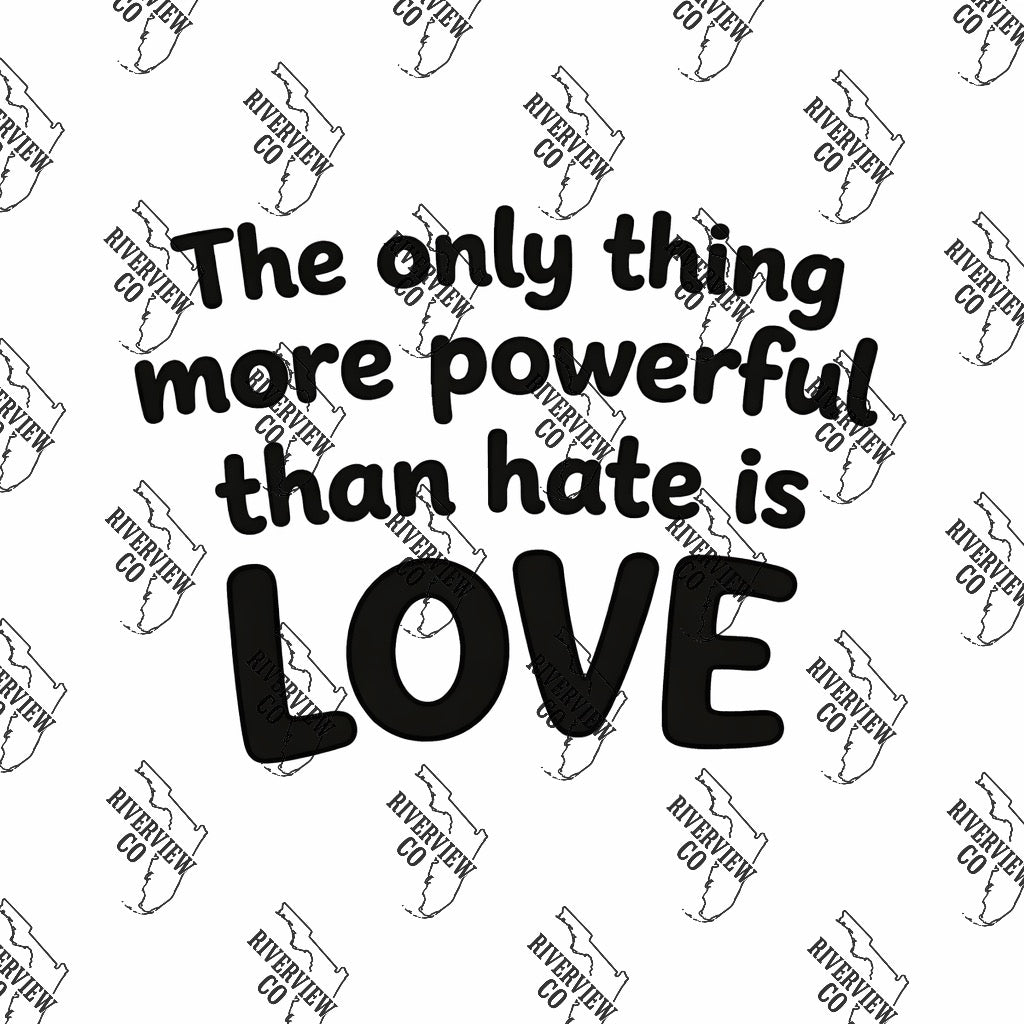 The only thing more powerful than hate is LOVE car freshie mold