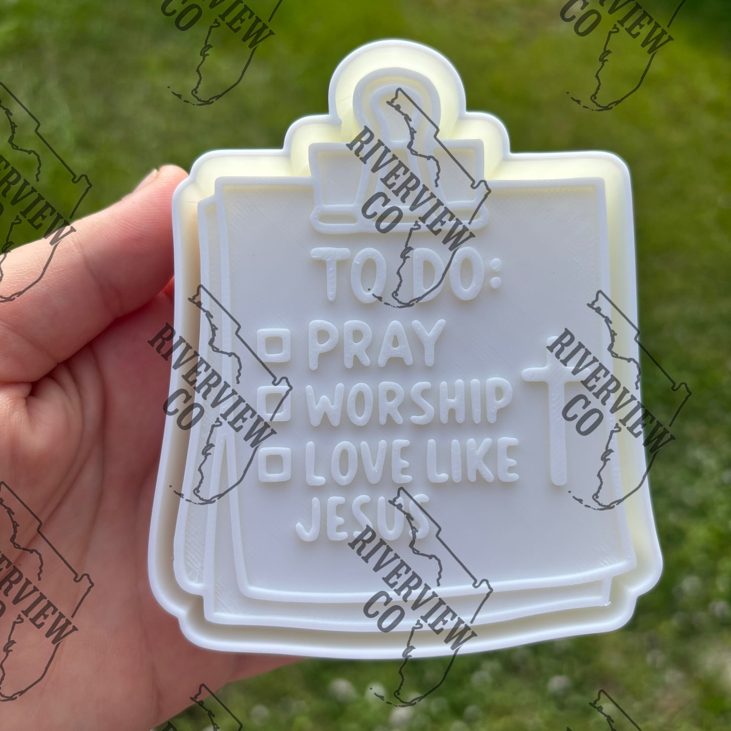 To Do list pray worship and love like Jesus car freshie mold