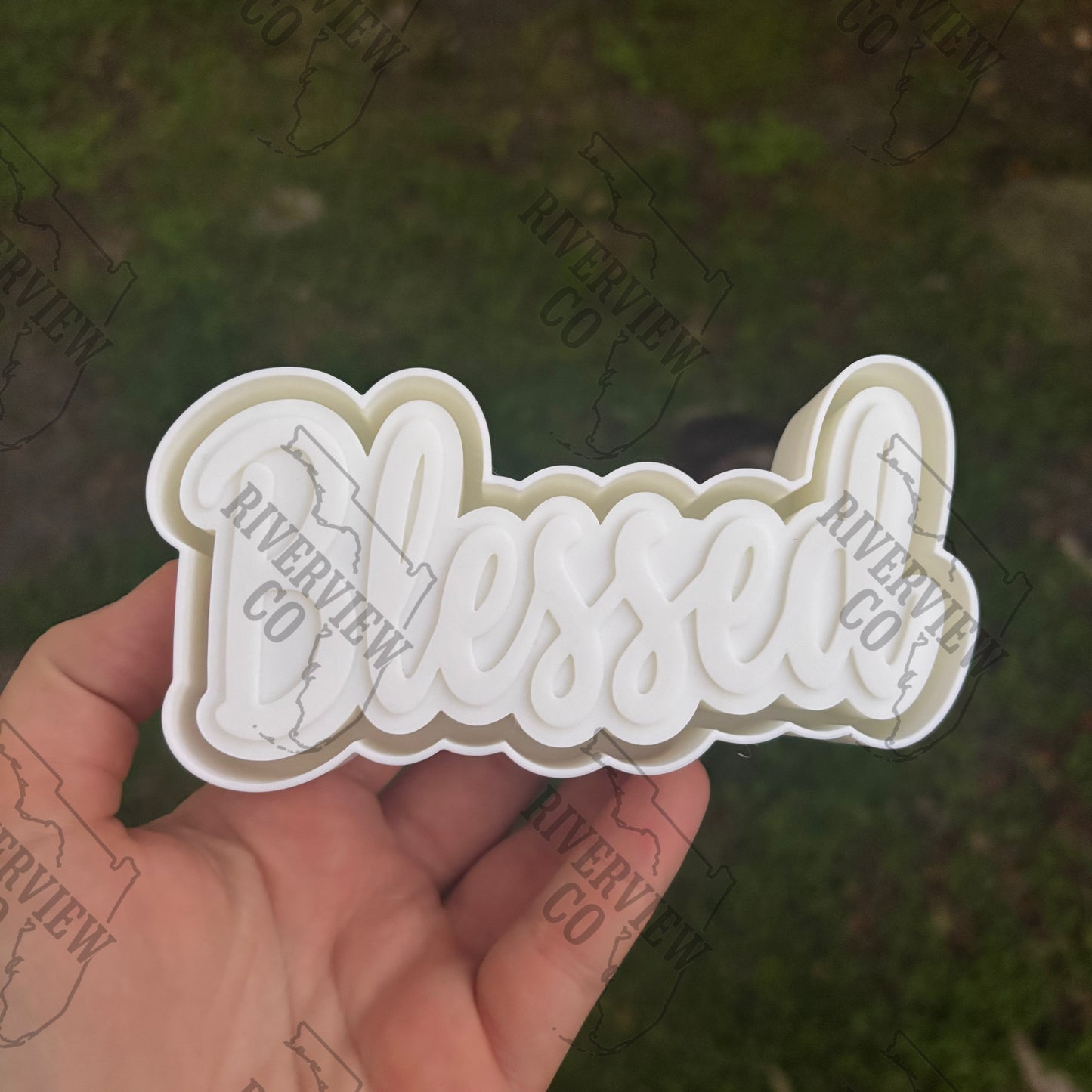 Blessed car freshie mold