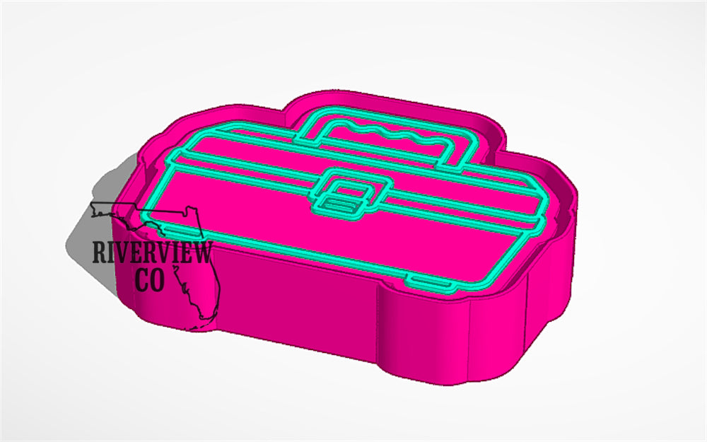 Tackle box car freshie mold