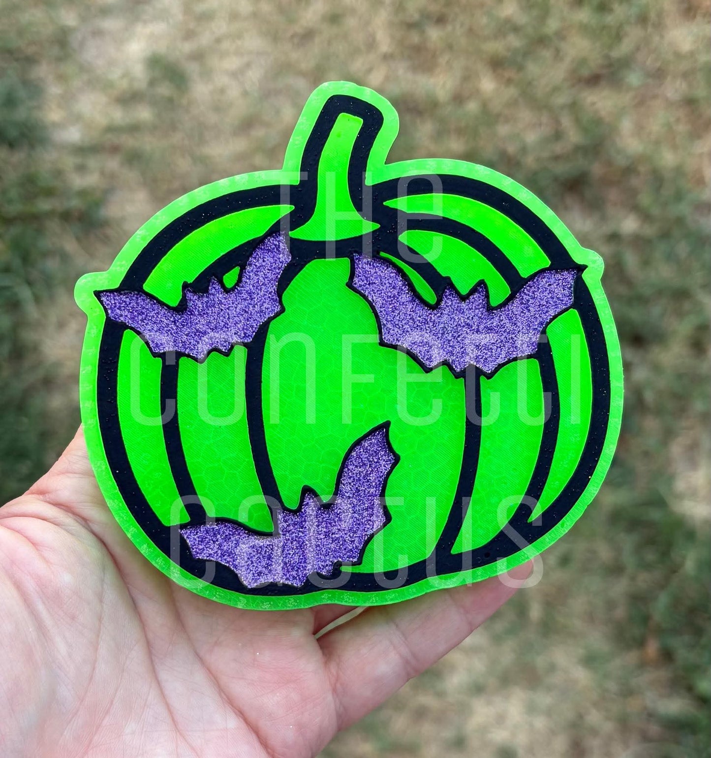 Pumpkin with bats car freshie mold Halloween