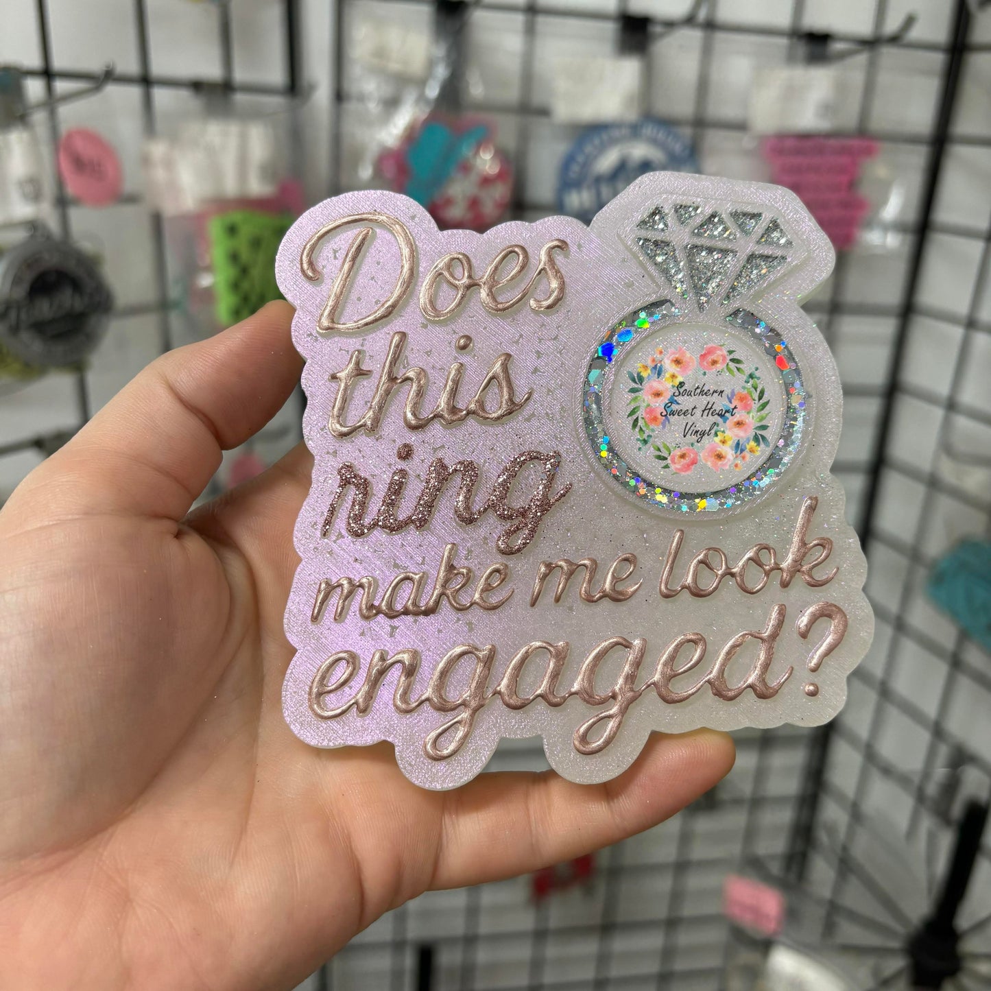 Does this ring make me look engaged car freshie mold