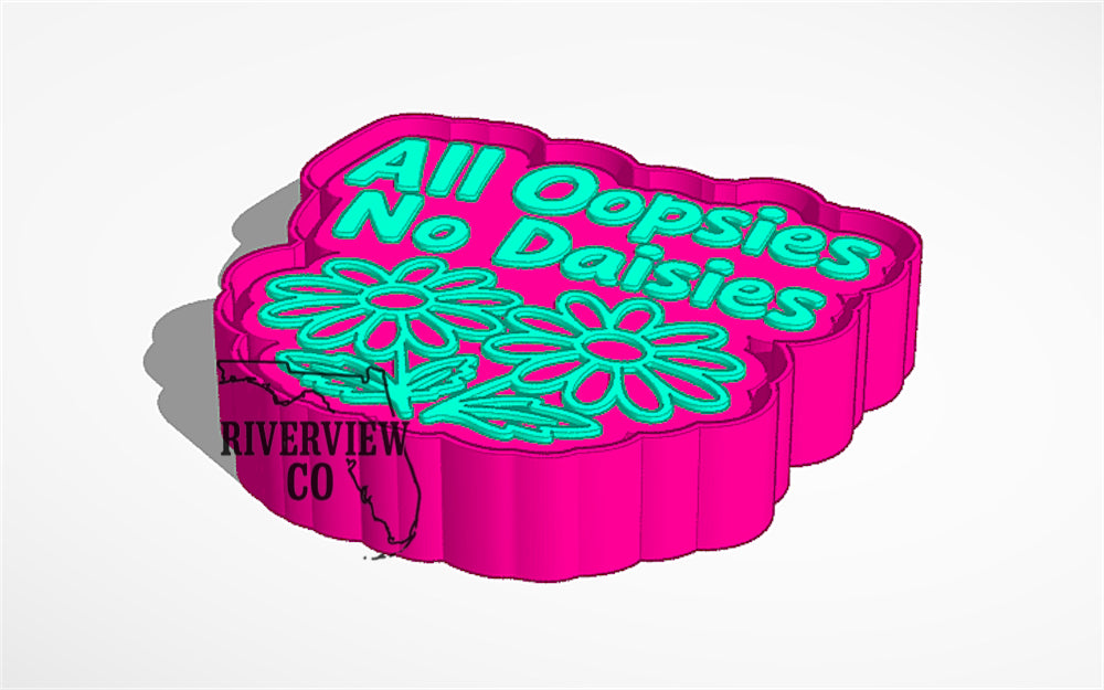 All oopsies no daisies car freshie mold