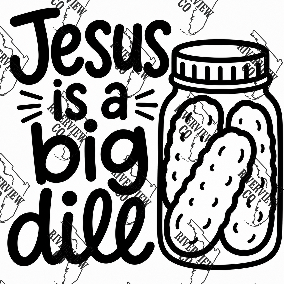 Jesus is a big dill car freshie mold