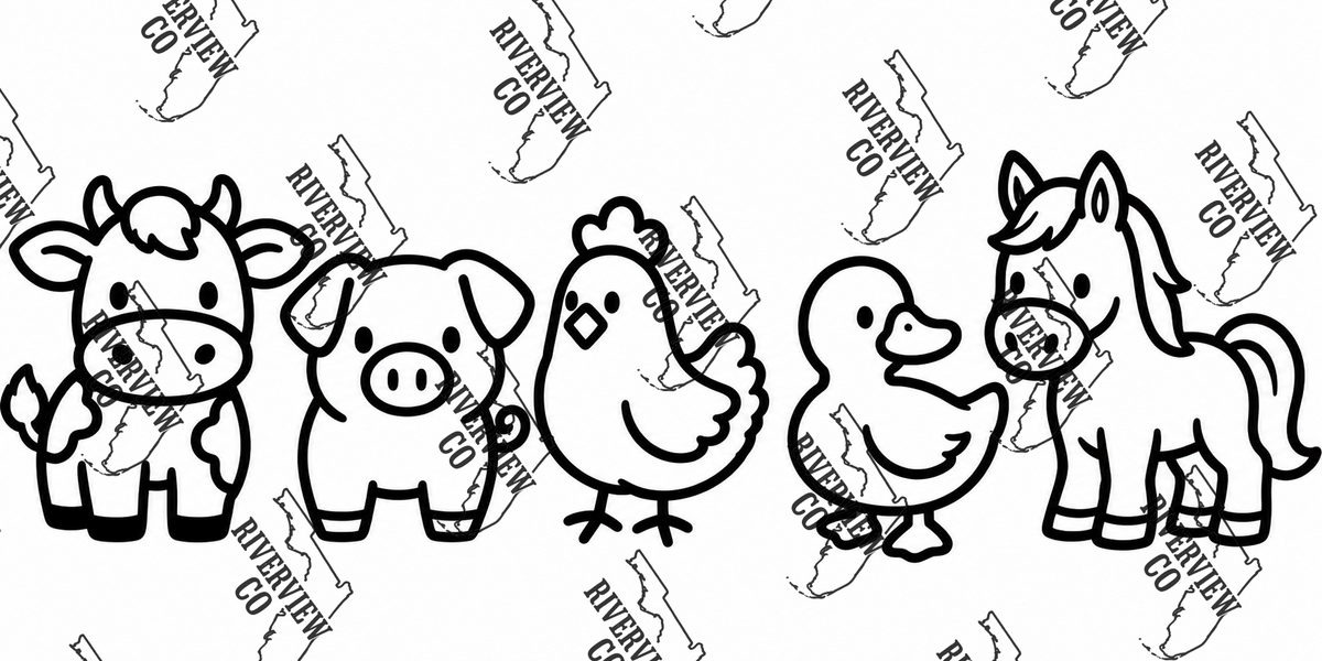 Farm animals Mini car freshie mold