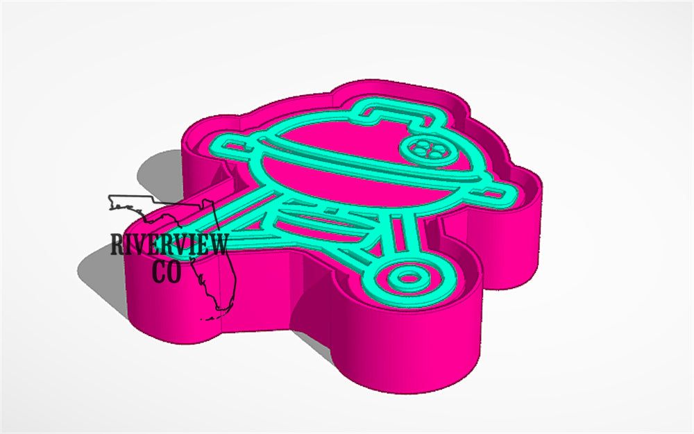 Grill car freshie mold