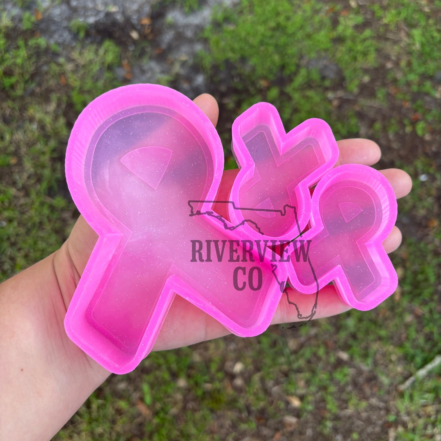 Vent clips awareness ribbon car freshie mold