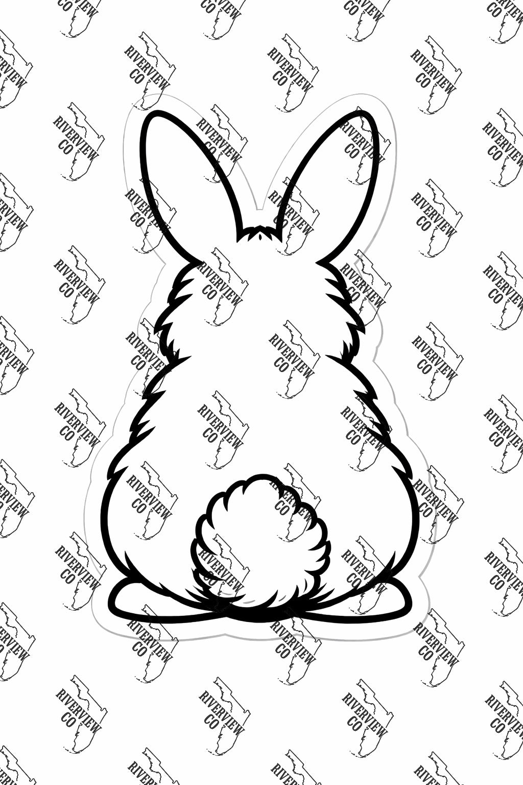 Bunny butt car freshie mold for Easter