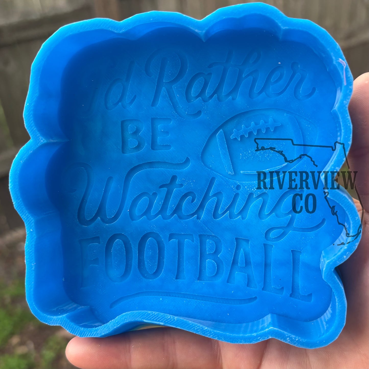 I’d rather be watching football car freshie mold