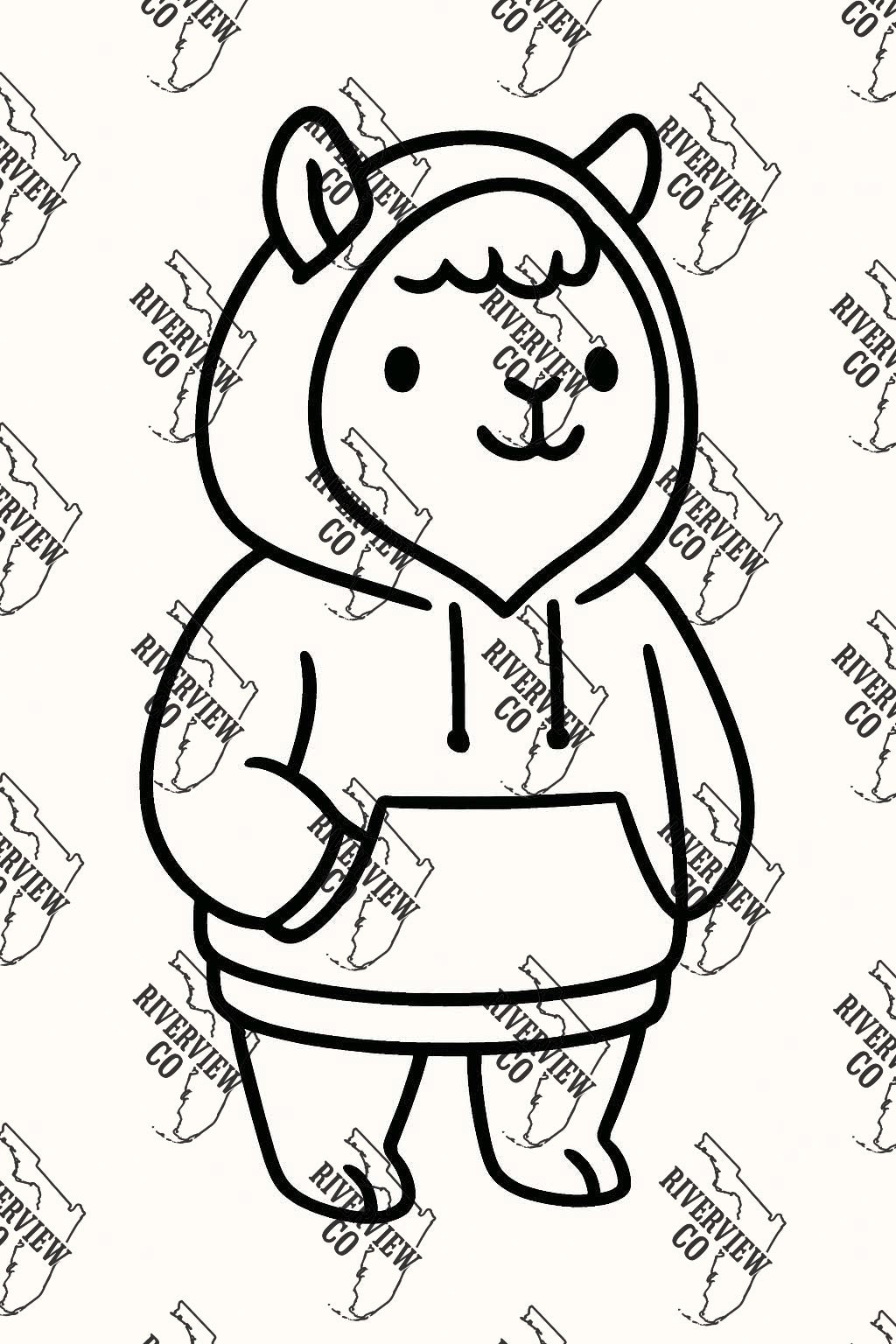 Llama in a jacket car freshie mold
