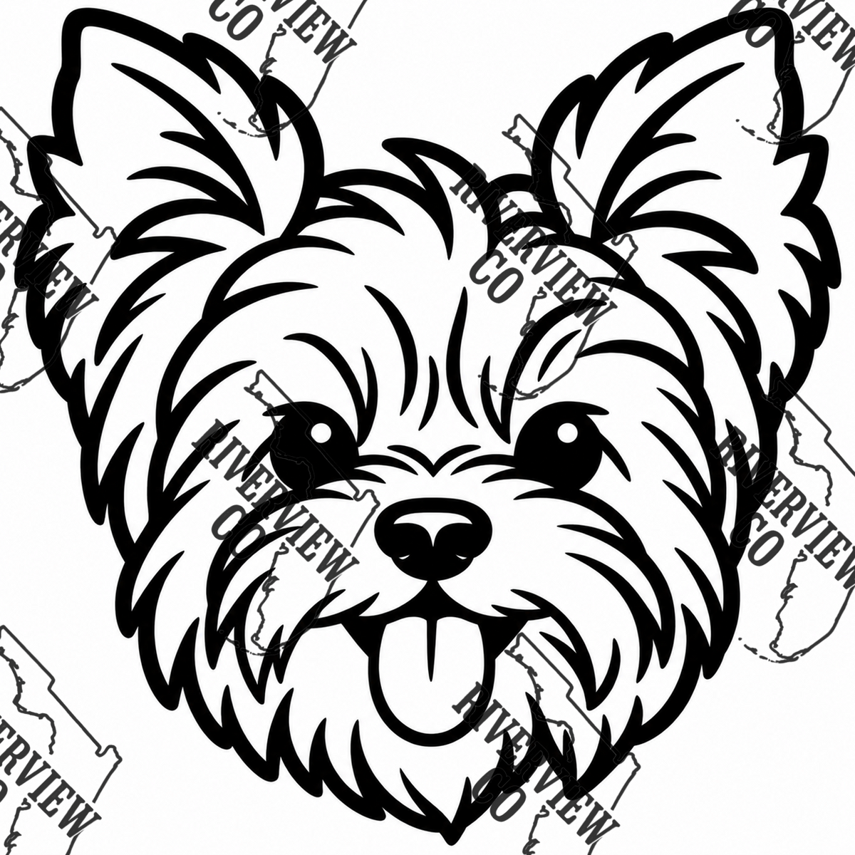 Yorki dog car freshie mold