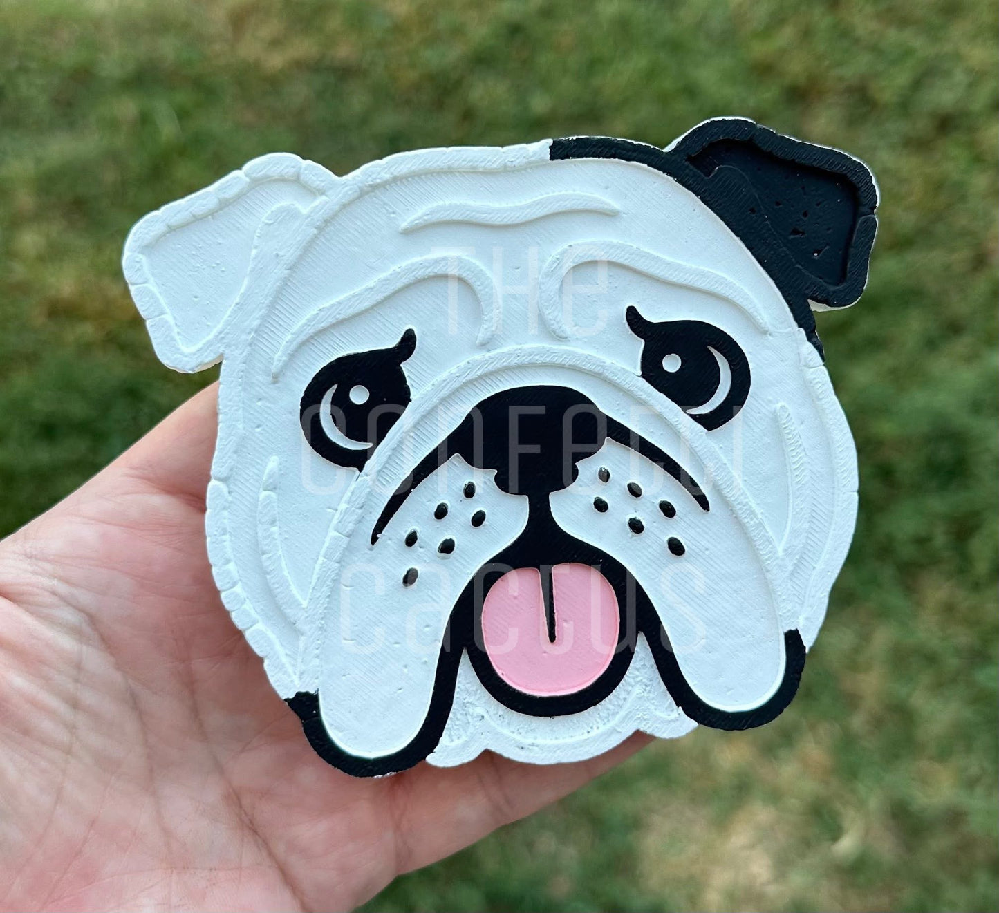 English bulldog dog car freshie mold