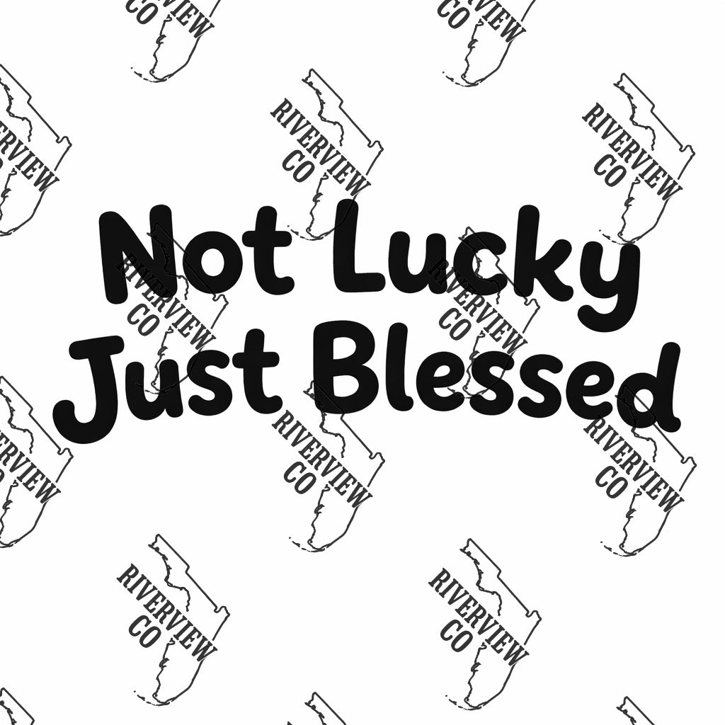 Not lucky just blessed car freshie mold