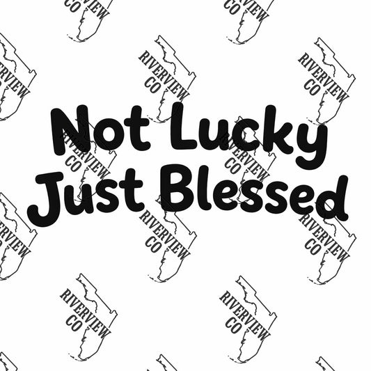 Not lucky just blessed car freshie mold