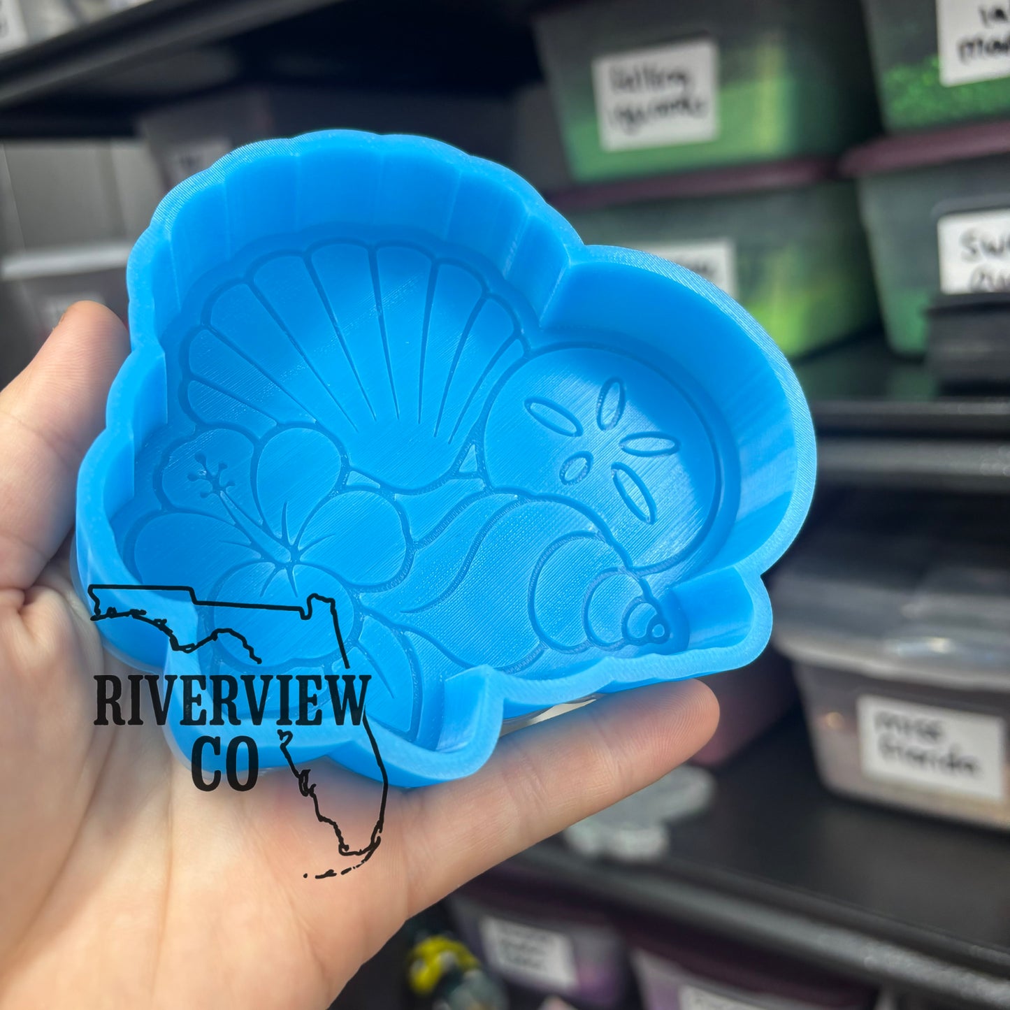 Seashell cluster car freshie mold