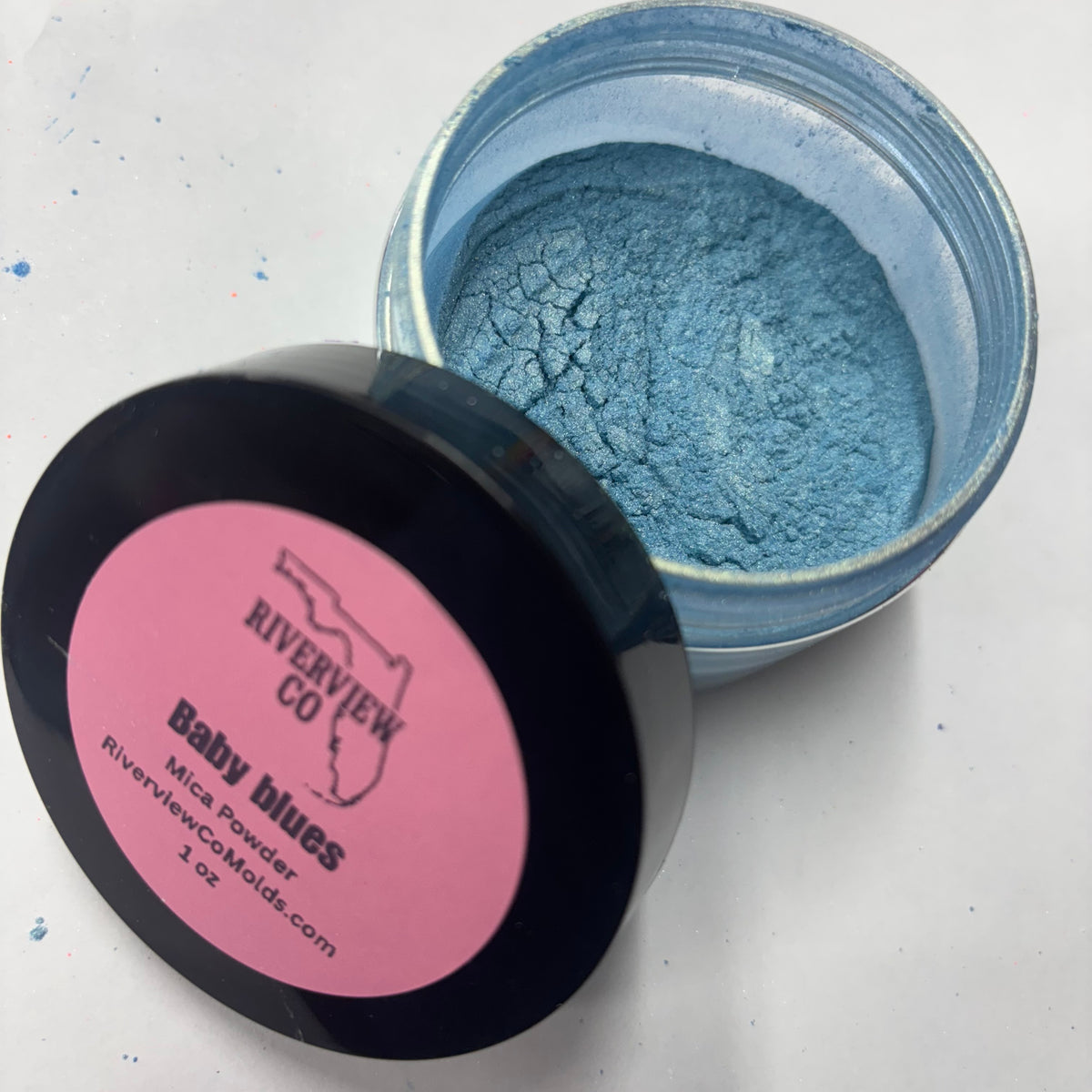 Baby blues Mica powder 1 oz