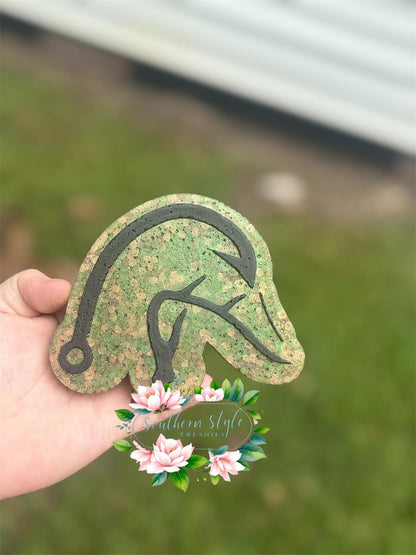 Duck hunting fishing car freshie mold