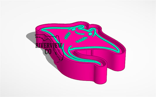 Stingray car freshie mold
