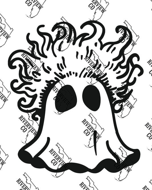 Crazy hair don’t care ghost car freshie mold Halloween