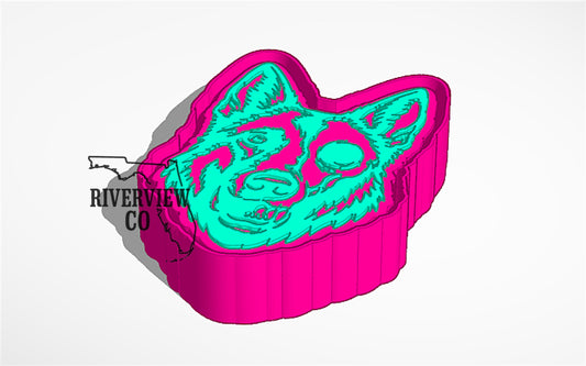 K9 car freshie mold
