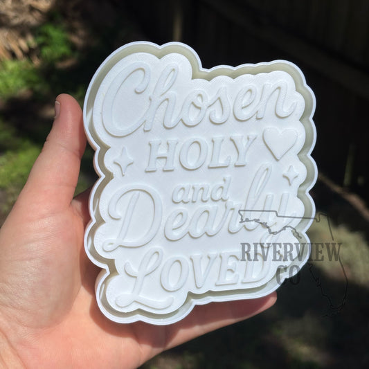 Chosen holy and dearly loved car freshie mold