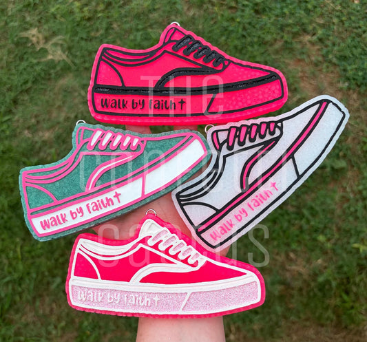 Walk by faith sneaker car freshie mold