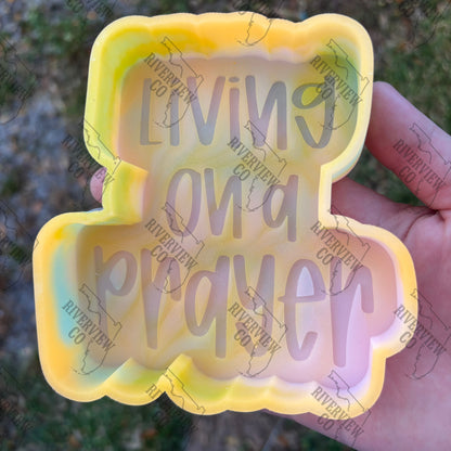 Living on a prayer car freshie mold