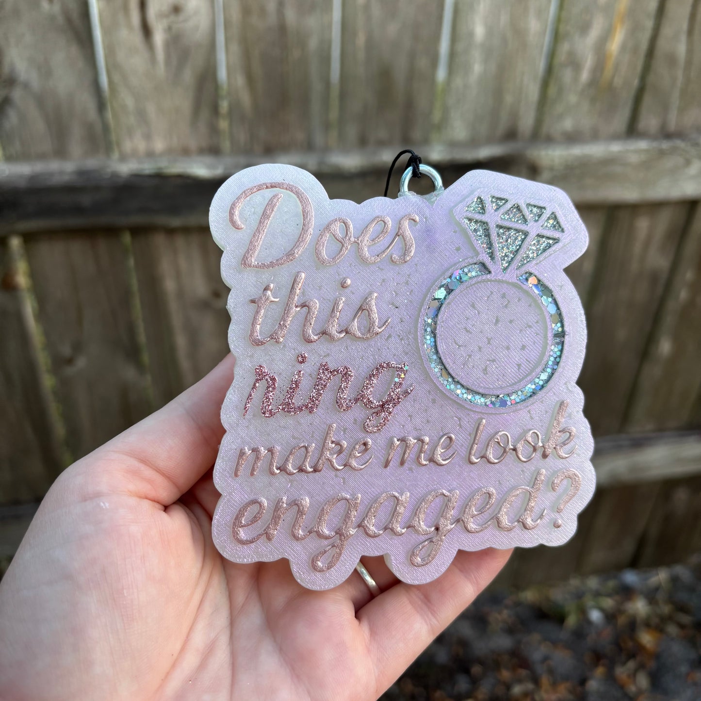 Does this ring make me look engaged car freshie mold