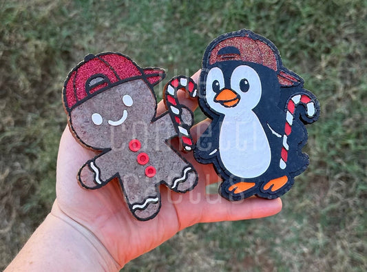 Gingerbread boy car freshie mold