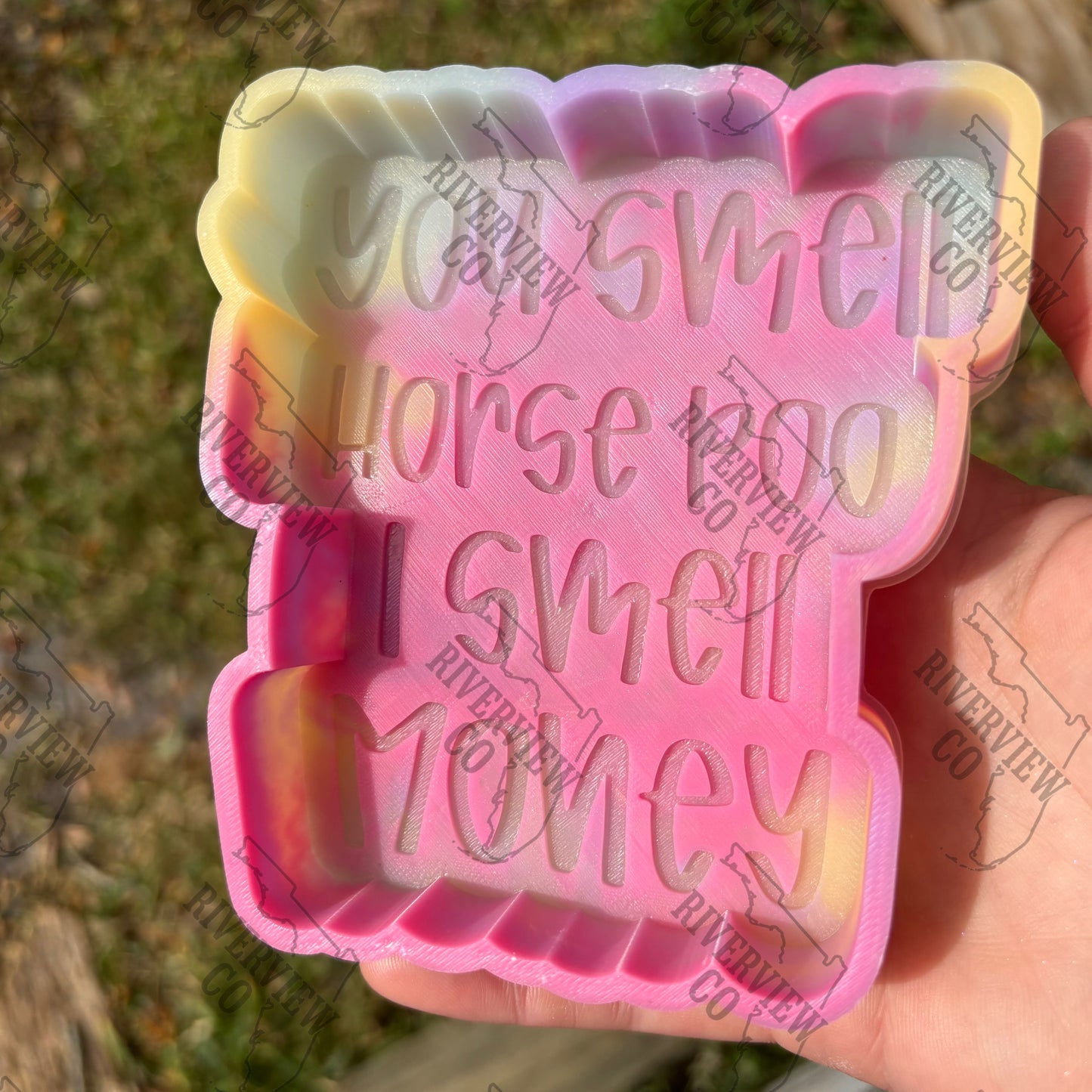 You smell horse poo I smell money car freshie mold