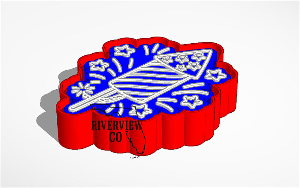 Firework car freshie mold USA