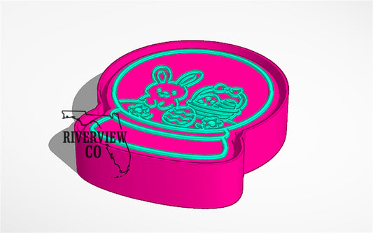 Easter snow globe car freshie mold