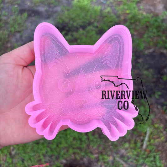 Tuxedo cat car freshie mold