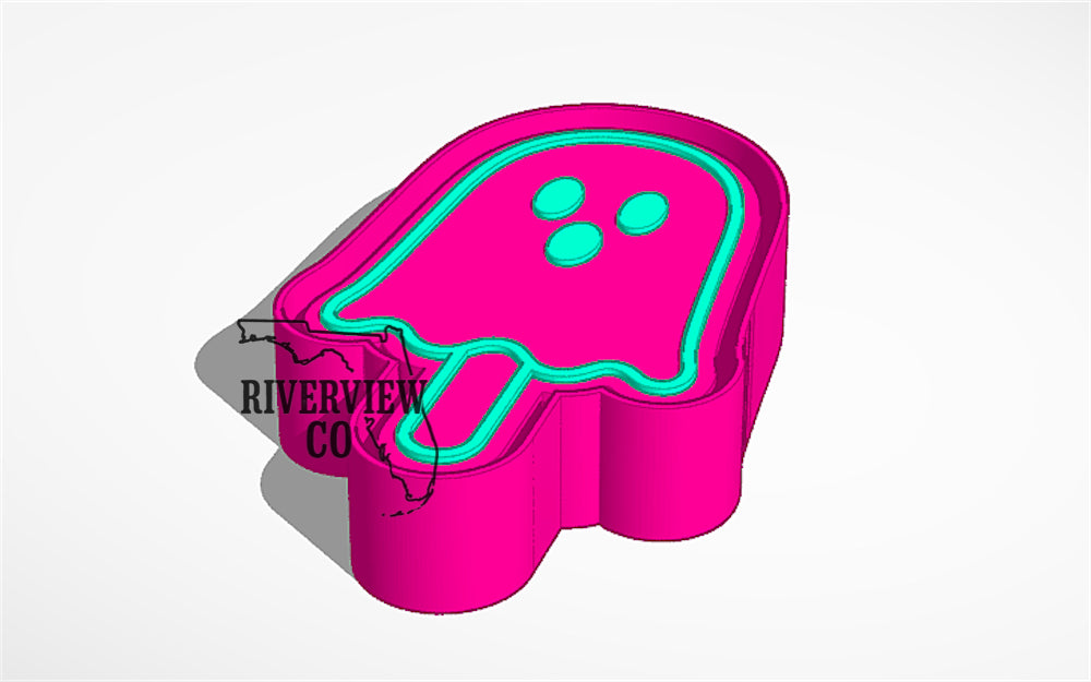 Summerween ghost Popsicle car freshies mold